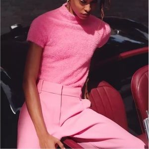 MAEVE short sleeve eyelash sweater